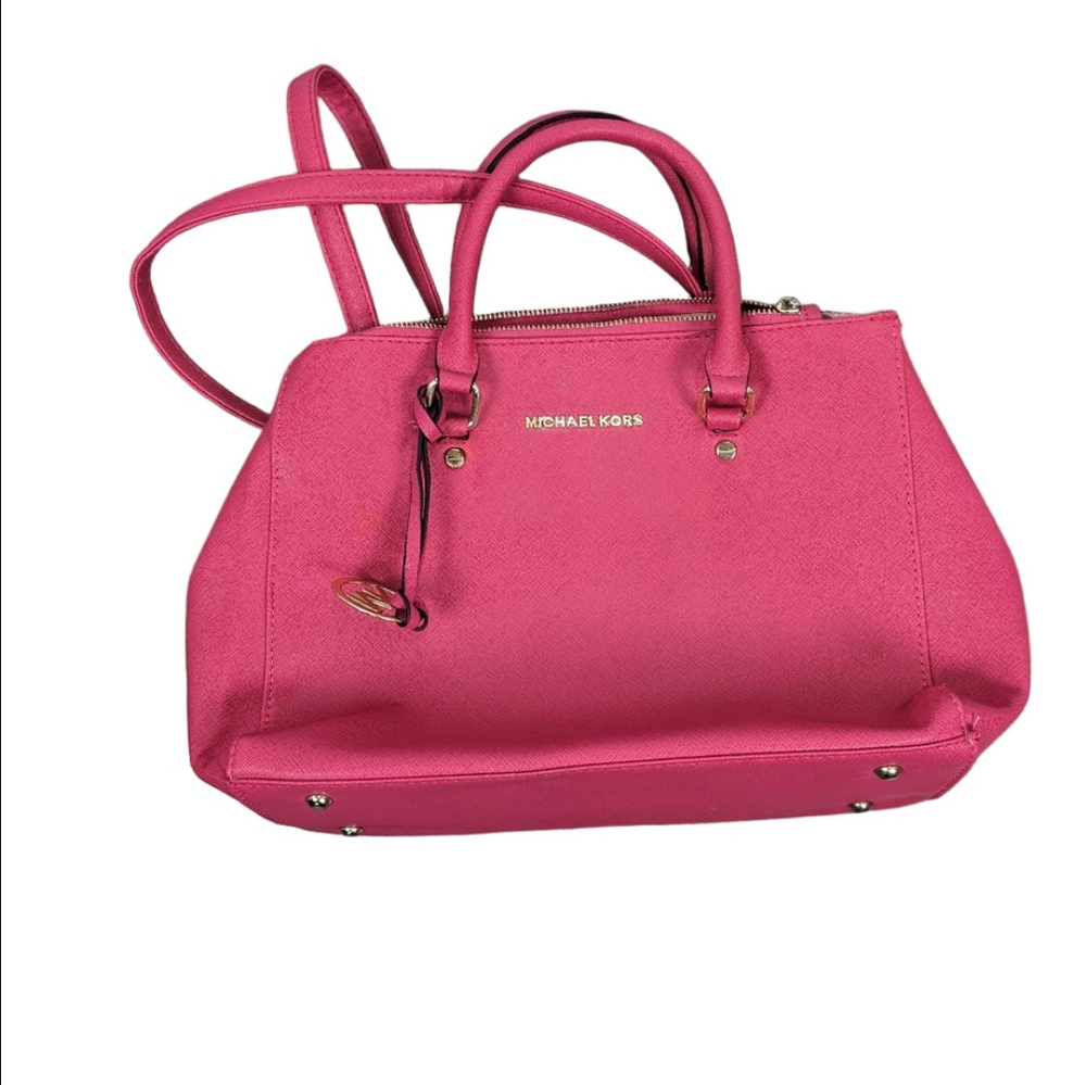 Michael Kors Pink Crossbody Purse - Picture 3 of 11